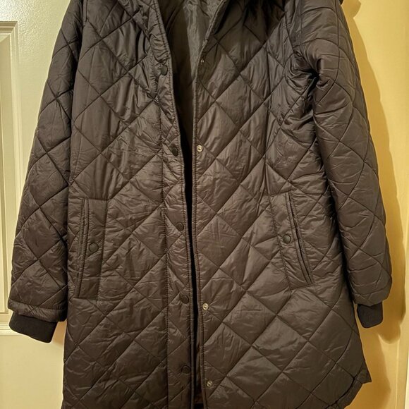 DEFECT WEATHERPROOF Womens Soft Quilted Puffer Jacket Black Size S $140 1B280 - Picture 4 of 5